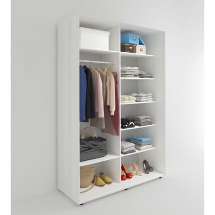 Шкаф-купе 2-х дверный Акцент-Вера КС 1000х600  Выбеленное дерево_1