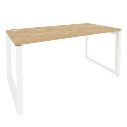Стол рабочий на О-образном м/к ONIX O.MO-SP-4.8 Тиквуд Светлый/Белый_0
