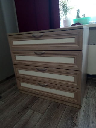 Комод Остин Модуль №6 Ясень шимо светлый/белый_2