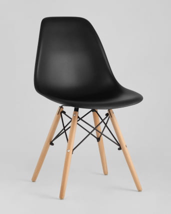 Стул Eames Style DSW черный 4 шт. комплект (разборный каркас)_1