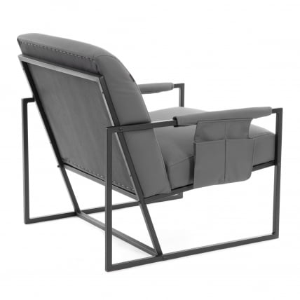Кресло Чарли ЛУКС/Чарли Люкс К экокожа , Шарп Графит, 70х80х82 см / Charli LUX/Чарли Sharp_2