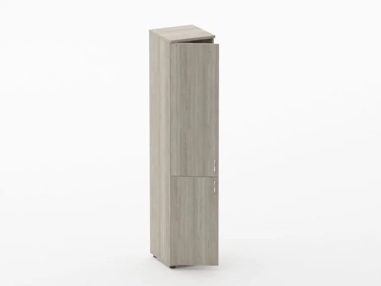 Шкаф высокий закрытый Twin 16.16.10Л Дуб Сантана светлый_1