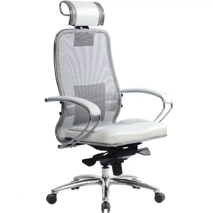 Кресло руководителя Samurai SL-2.04 Белый лебедь_0