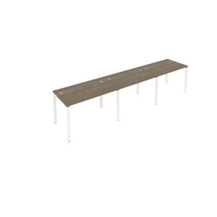 Рабочая станция на 3 раб.места Metal System Б.СМ-3.2 Вяз/Белый_0