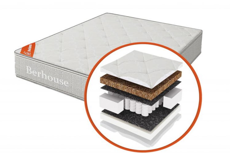 Матрас Mega Бикокос ППУ 10 (Berhouse) Размер: 1400х1900 мм_0