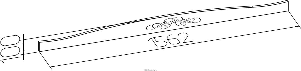 Карниз ADELE 51 Дуб Сонома/Орех шоколадный  (спальня)_0