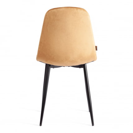 Стул BREEZE (mod. JSC-58) Велюр/металл , 44 х 53 х 86 см, brown (коричневый) HLR12 / черный_3