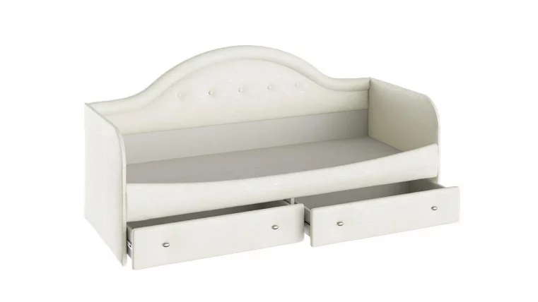 Кровать с мягкой спинкой Адель тип 1 Крем_1