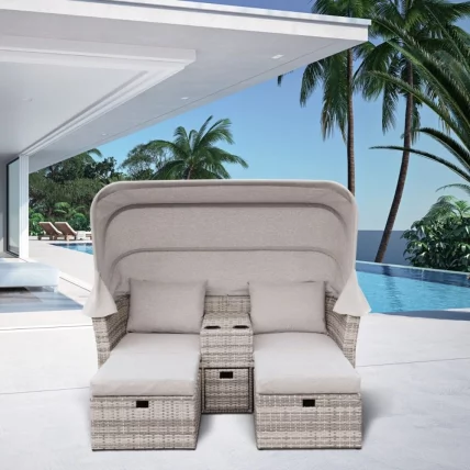 Комплект плетеной мебели АФМ-330Г Грей / AFM-330G Grey_1