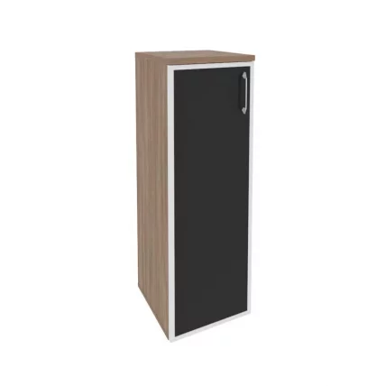Шкаф средний узкий левый ONIX O.SU-2.4R(L) black Дуб Аризона_0