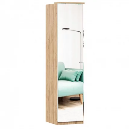 Шкаф одностворчатый с зеркалом Фиджи ЛД 659.226.000 Дуб Золотой_0