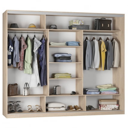 Шкаф-купе B-220х270х60-2(ЯШТ-ЯШС-D10D10D10)_1