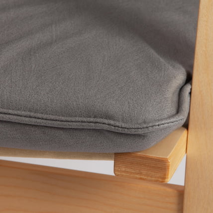 Кресло-качалка mod. AX3005 дерево береза, ткань: полиэстер/хлопок, 61х94,5х104 см, дерево: натуральный #1/ ткань светло-серая 2_10