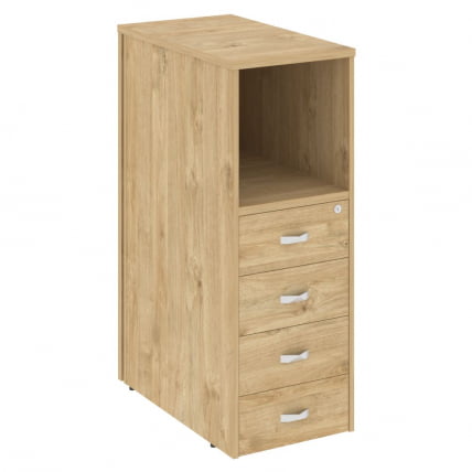 Тумба 4 ящика завершающая, левая ONIX O.R-TV-4(L) Тиквуд светлый_0