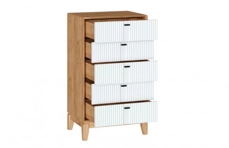 Тумба высокая Бари ЛД 698.120.000 Дуб Золотой Белый_1