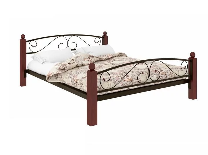 Кровать Вероника Lux Plus 1600х2000 Коричневая_0