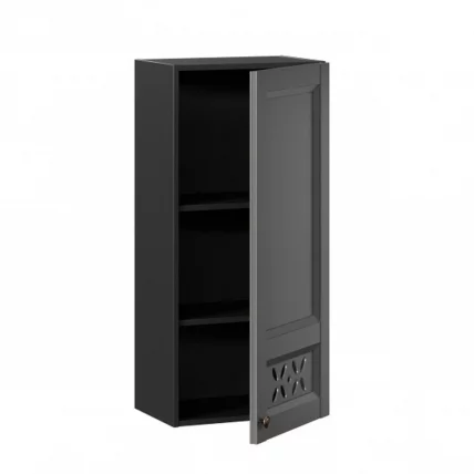 Шкаф кухонный 450 высокий Амели-3 ЛД 299.430.000.044 Черный Оникс серый_1