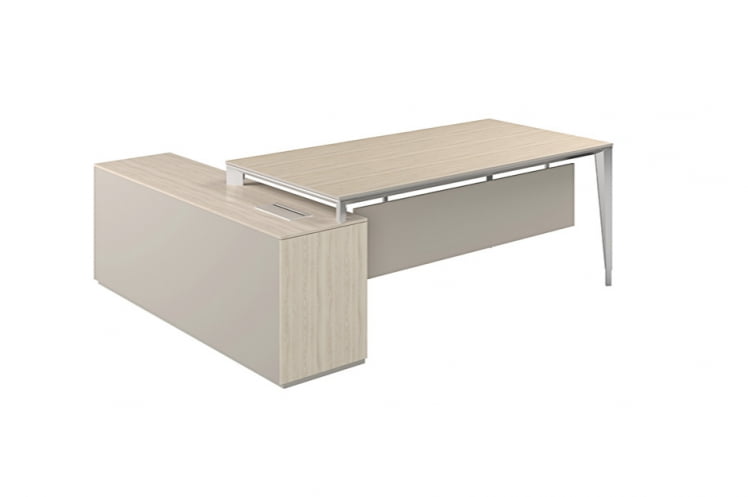 Стол под опорную тумбу 1700 Atlas NZ-0105.YN.AL Ясень Наварра Алюминий_4