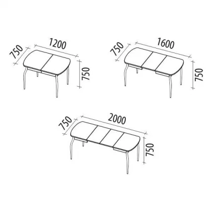 Стол обеденный Орфей 30.10 Дуб Венге_3