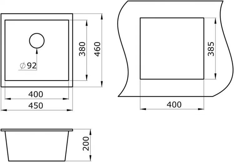 Кухонная мойка ГРАНУЛА 4451 Классик / GRANULA_1