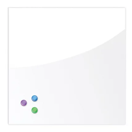 Доска магнитно-маркерная стеклянная BRAUBERG 45х45 см Белая_0