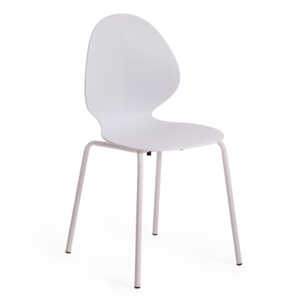 Стул EBAY (mod 03) металл/пластик, 52x46x83.5, белый_0