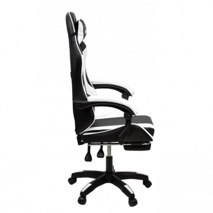 Кресло 1209-1 KINGQUEEN, цвет черный/белый, 1209-1-black-white-mass_2