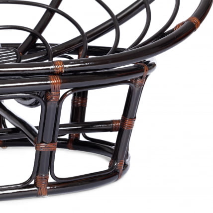 Диван MAMASAN/МАМАСАН 23/02 W /с подушкой/ подушка 182х119 см, 169х102х80 см, Antique brown (античный черно-коричневый), флок, олива, 23_13