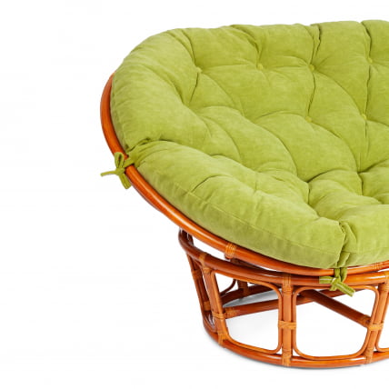 Диван MAMASAN/МАМАСАН 23/02 W /с подушкой/ подушка 182х119 см, 169х102х80 см, Honey (мед), флок, олива, 23_5