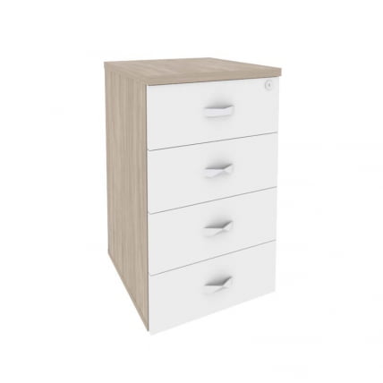 Тумба приставная ONIX O.TP-4 Дуб Аттик/Белый_0