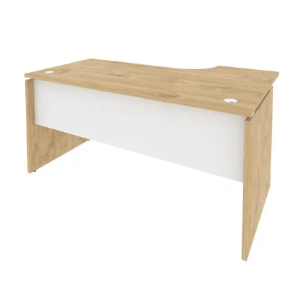 Стол эргономичный левый ONIX O.SA-1L Тиквуд Светлый/Белый_0