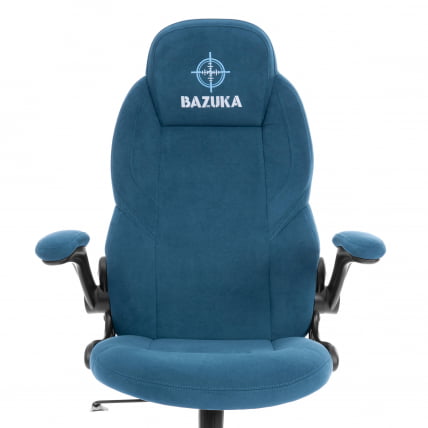 Кресло геймерское BAZUKA metalBL велюр, синий, 32_5