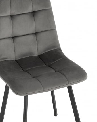 Стул Chilly велюр антрацитовый 2 шт._7