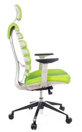 Эргономичное кресло Ergo Black ткань Салатовый_2
