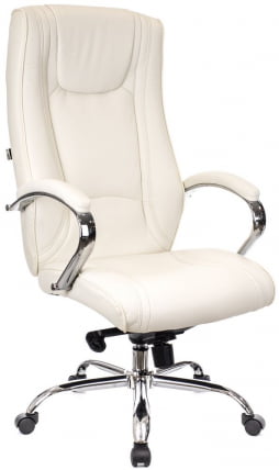 Кресло руководителя King M экокожа Кремовый_3