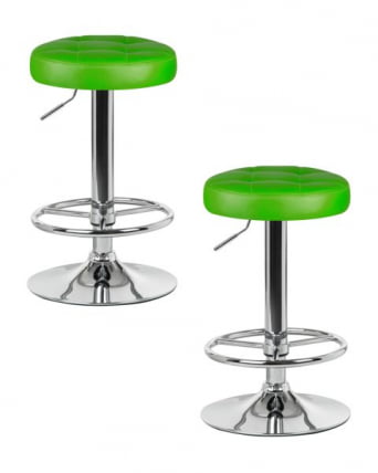 Табурет барный ДОБРИН БРУНО (зеленый) 2 шт / DOBRIN BRUNO_0