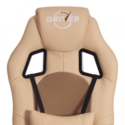 Кресло DRIVER (22) кож/зам/ткань, бежевый/бронза, 36-34/TW-21_6