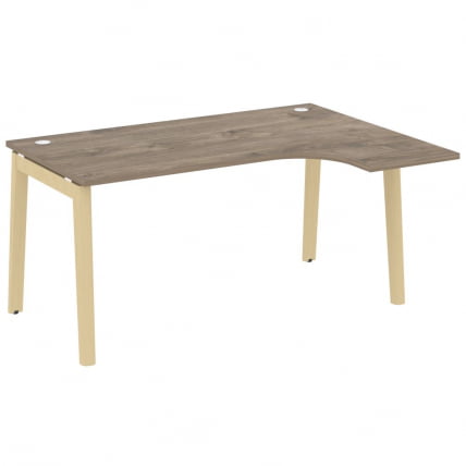 Стол эргономичный левый ONIX WOOD OW.SA-4(R) Тиквуд Темный/Светлый_0