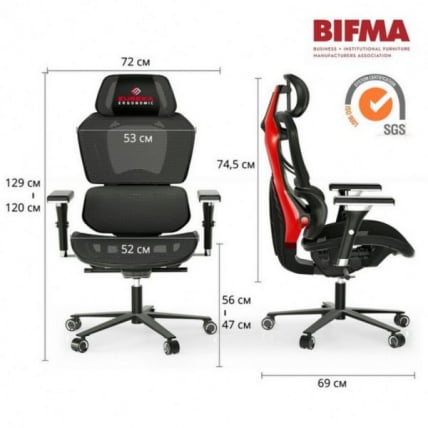 Компьютерное кресло (для геймеров) Eureka Typhon ESL-GC05-BU_19