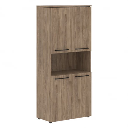 Шкаф с 2-мя комплектами глухих малых дверей ENIO MHC 85.4 Кария Пальмира_0