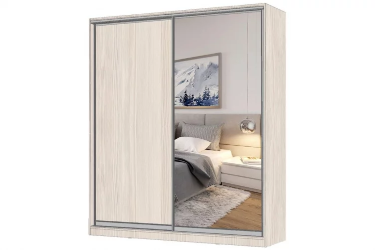 Шкаф-купе 2-х дверный Виктория 2000х584х2300, Бодега светлая 20ДЛДЗ-ПППЯ-Бс 310-1657_0