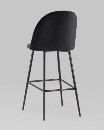 Стул барный Марсель Б велюр Черный_5