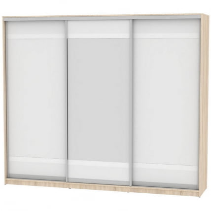 Шкаф-купе B-220х270х60-1(ДСС-Белый-D9D10D9)_0