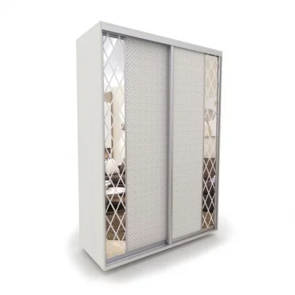 Шкаф-купе 2-х дверный Акцент-Вера КР 1000х600  Выбеленное дерево_0