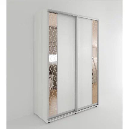 Шкаф-купе 2-х дверный Акцент-Вера ДР 1200х600 Выбеленное дерево_0