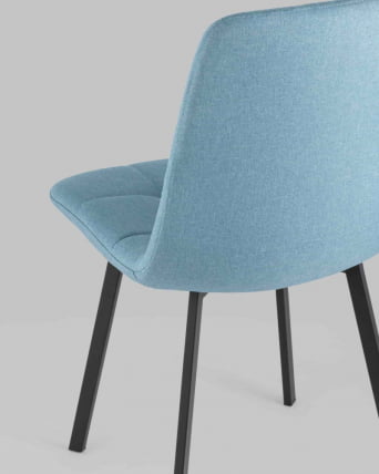 Стул Чиллй рогожка Голубой / Chilly_5