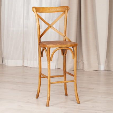 Стул CРОСС БАР (мод.CЕ6002) дерево береза, 49.5*52.5*117, Груша (№3) / CROSS BAR (mod.CE6002)_11