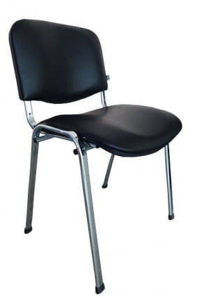 Стул Изо хром Z-11 черный кожзам_0