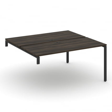 Двойной стол-надставка на опорную тумбу CONCEPT CN.DSN-004 Дуб Мали Антрацит_0