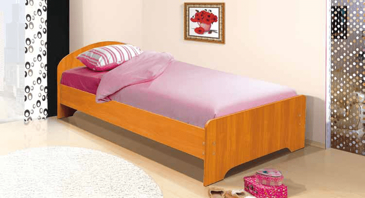 Кровать 800 х 1900 мм с низкой ножной спинкой Ясень шимо светлый_0